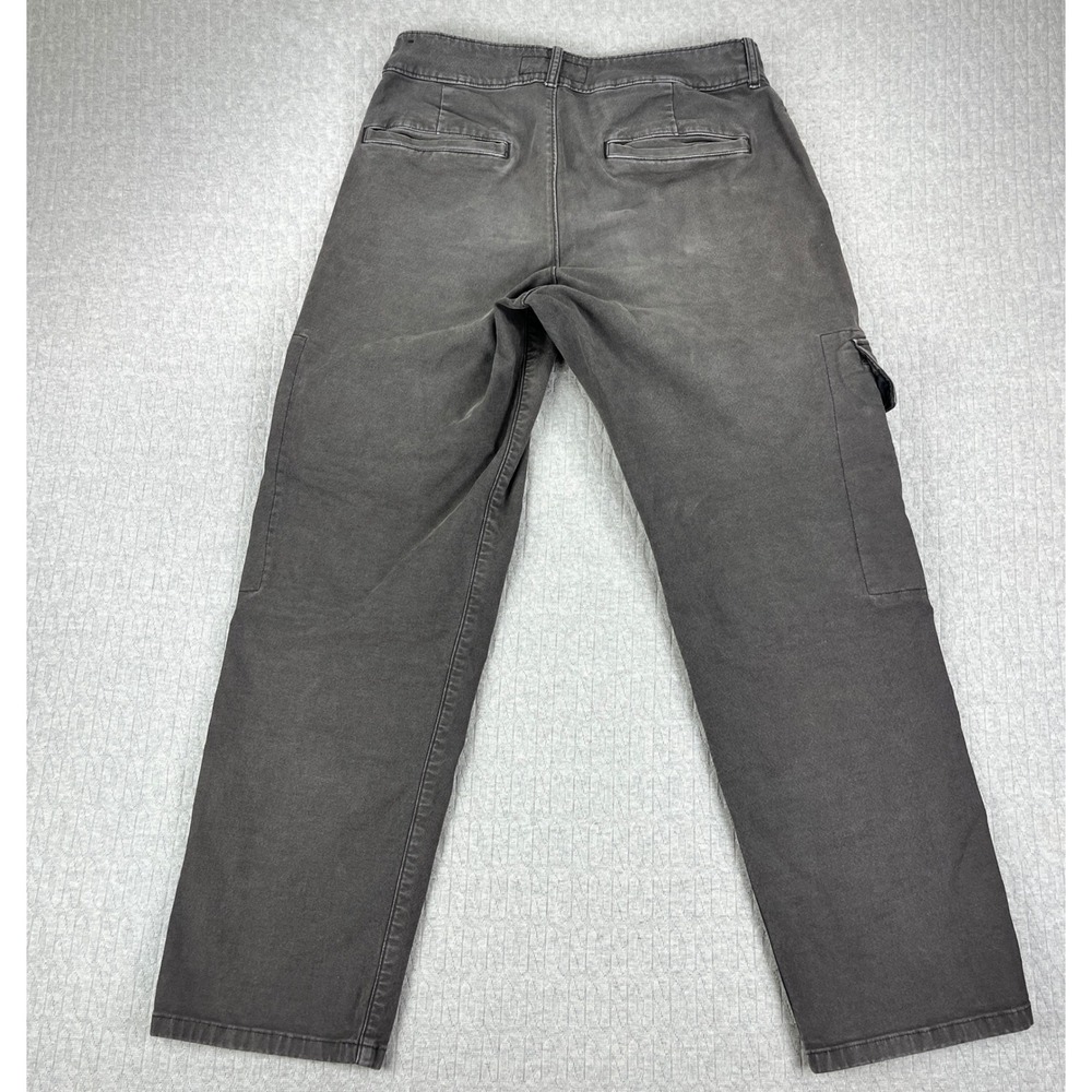 Abercrombie & Fitch Cargo Pants Men 30x32 Fits 31x29 Grey Nicole Benefield HFR - Picture 3 of 9